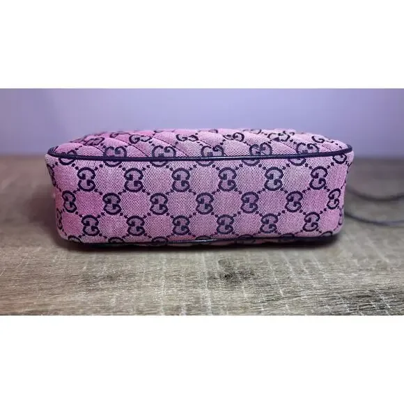 🩷SOLD🩷 Gucci Marmont Pink Quilted Camera Bag - Picture 3 of 9